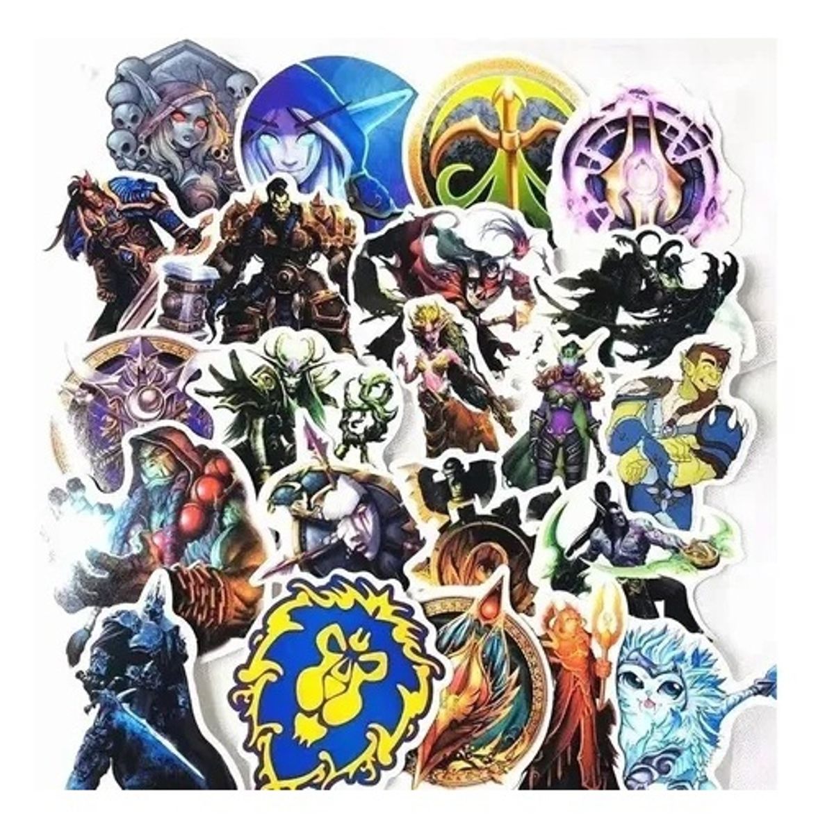 GARSIL - 50 Stickers World of Warcraft - Etiquetas Autoadhesivas