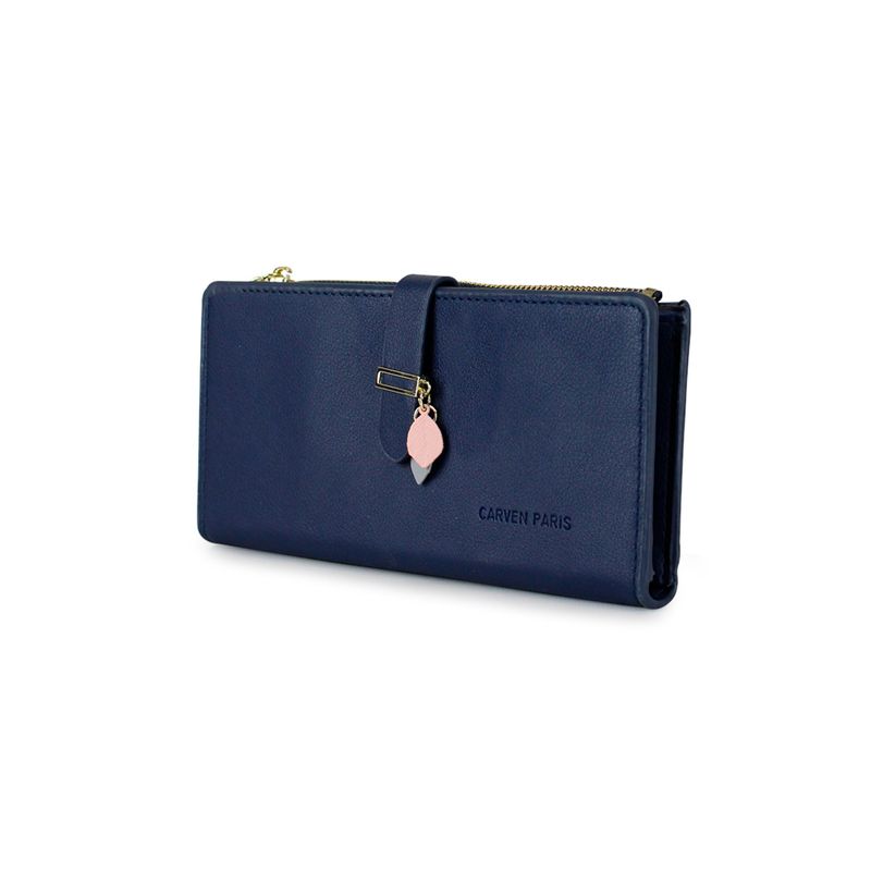 CARVEN - Billetera mujer Vera azul Carven Paris