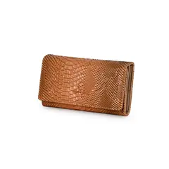 CARVEN - Billetera mujer Alda Serpent café Paris
