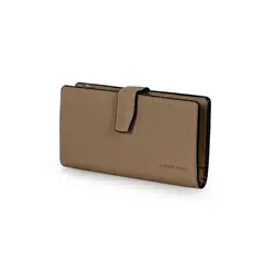 CARVEN - Billetera mujer Vesta taupe Paris