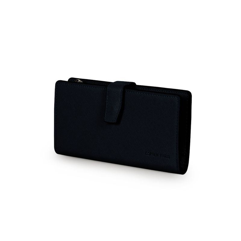 CARVEN - Billetera mujer Vesta azul Carven Paris