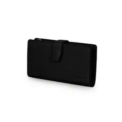 CARVEN - Billetera mujer Vesta negra Paris