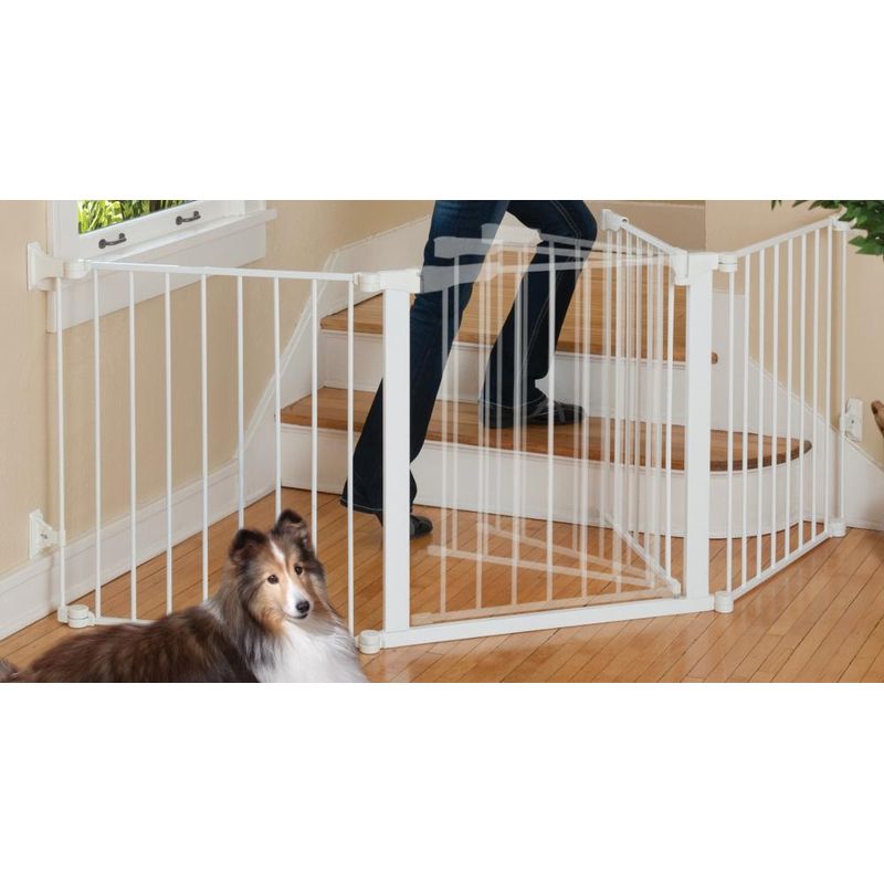 KIDCO - Puerta de Seguridad Autoconfigurable con Cierre Automático (210 cm) - Blanco
