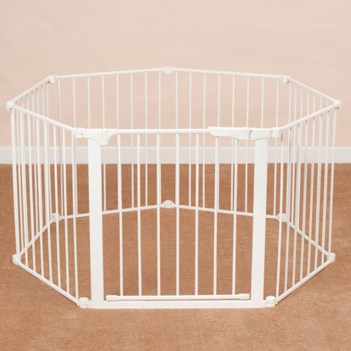 KIDCO - Puerta de Seguridad Autoconfigurable con Cierre Automático (210 cm) - Blanco