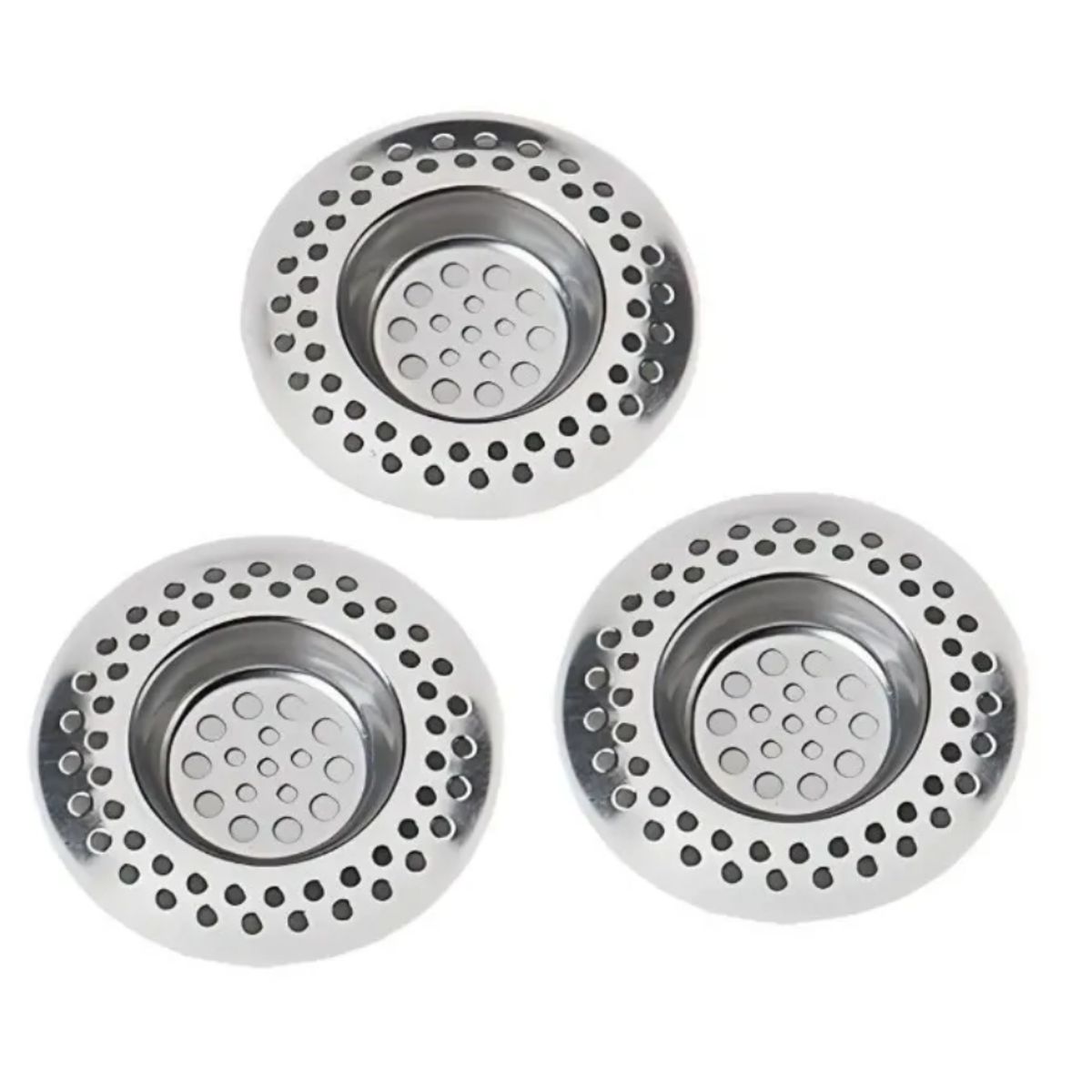 GENERICO - 3 Rejilla Filtro Lavaplatos Escurridor Organizador Lavaplato