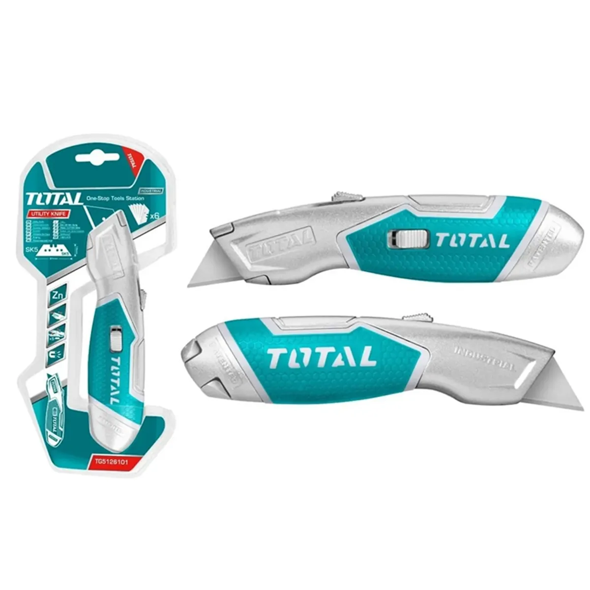 TOTAL TOOLS - Cuchillo Cartonero Retráctil