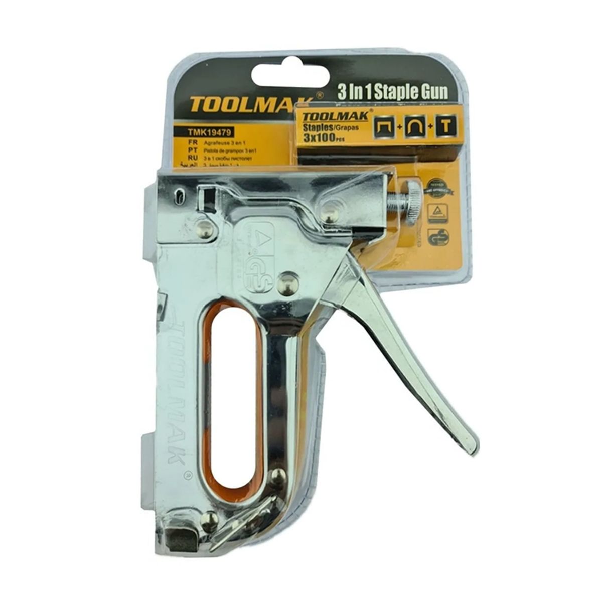 GENERICO - Grapadora Manual De Metal 3 En 1 Toolmak