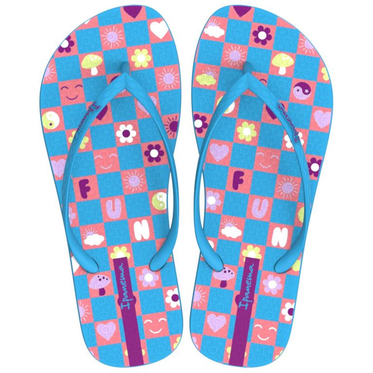 IPANEMA - Sandalia Easy Print Azul/Naranja  Ipanema