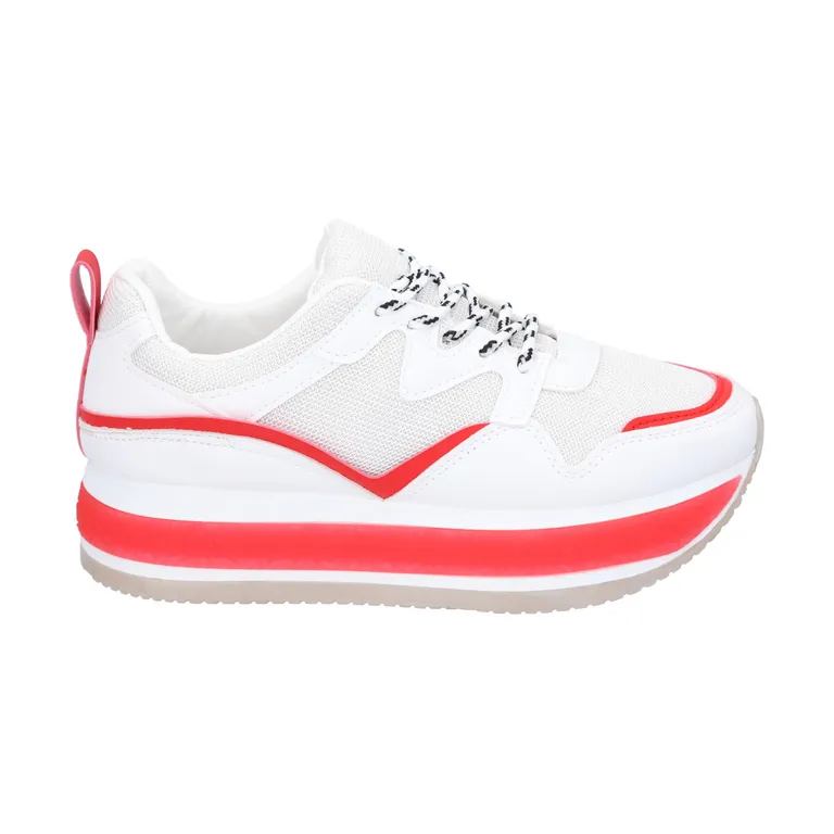 Zapatilla Urbana Mujer Blanco/Fluor Amalia