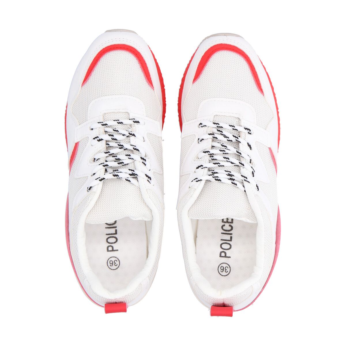 POLICE - Zapatilla Urbana Mujer Blanco/Fluor Amalia Police