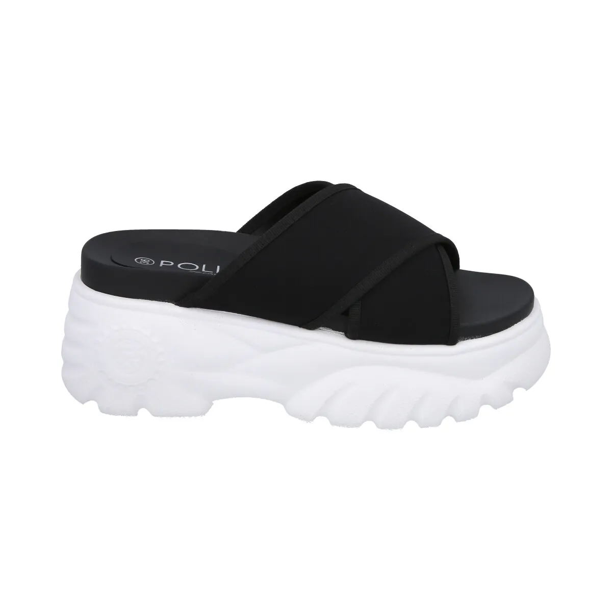 POLICE - Sandalia Mujer Negro Plataforma Mixen Police