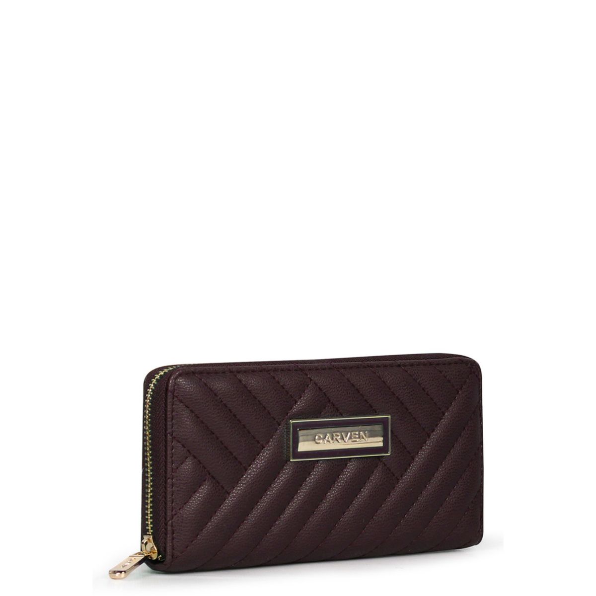 CARVEN - Billetera de mujer Ava café Carven Paris