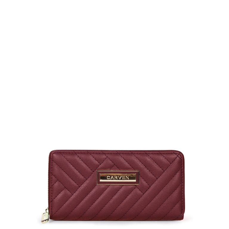 Billetera de mujer Ava rojo Paris Rojo S