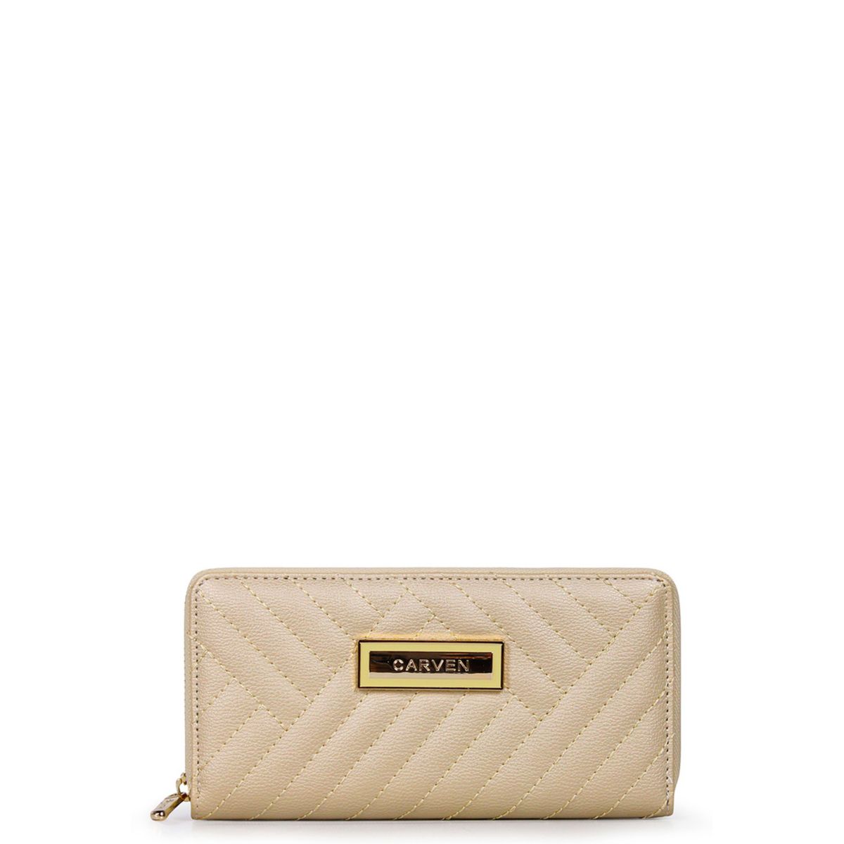 CARVEN - Billetera de mujer Ava beige Carven Paris