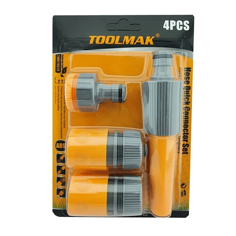 GENERICO - Kit Set Jgo Conector Rápido Manguera De Jardín 4 Piezas Tmk Favorito