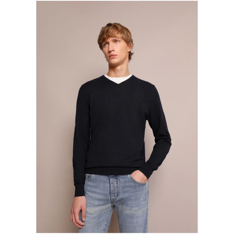 SCALPERS - Sweater Cuello En V Blue