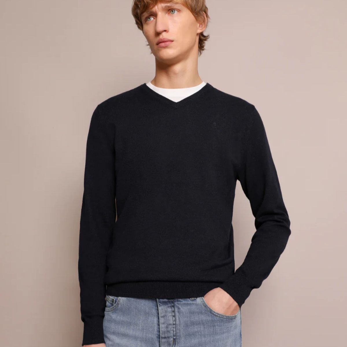 SCALPERS - Sweater Cuello En V Grey