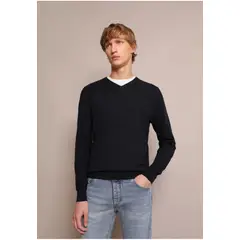 SCALPERS - Sweater Cuello En V Blue
