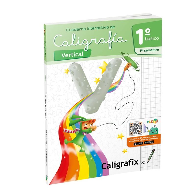TOP10BOOKS - CALIGRAFIA VERTICAL 1 BÁSICO -1ER SEMESTRE - INTERACTIVO. Editorial: Editorial Caligrafix