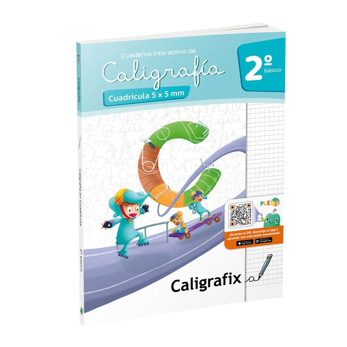 TOP10BOOKS - TEXTO Caligrafia Cuadricula 2 Básico-Interactivo