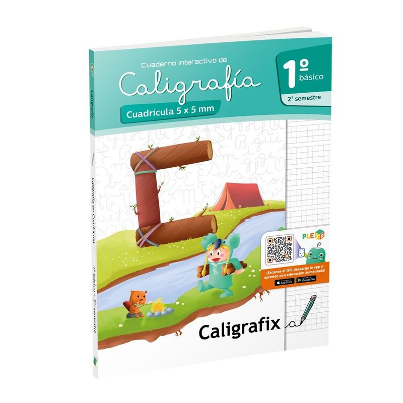 TOP10BOOKS - LIBRO CALIGRAFIA CUADRICULA 1 BÁSICO -2DO SEMESTRE - INTERACTIVO / EDITORIAL CA