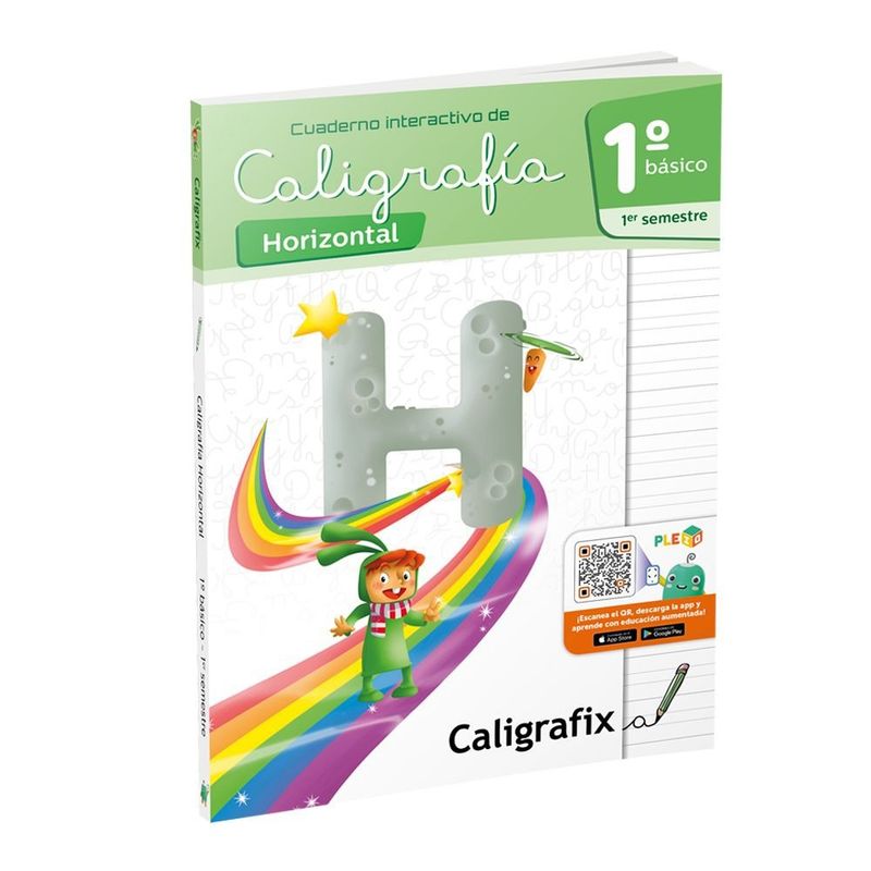TOP10BOOKS - CALIGRAFIA HORIZONTAL 1 BÁSICO -1ER SEMESTRE - INTERACTIVO. Editorial: Editorial Caligrafix