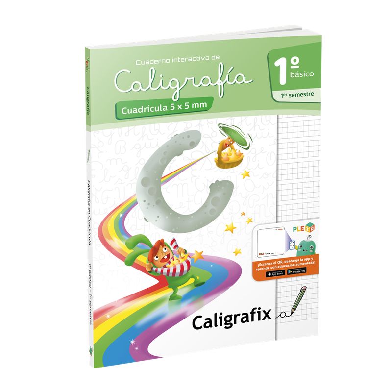 TOP10BOOKS - CALIGRAFIA CUADRICULA 1 BÁSICO -1ER SEMESTRE - INTERACTIVO. Editorial: Editorial Caligrafix
