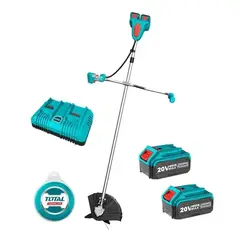 TOTAL TOOLS - Desmalezadora Orilladora Inalambrica 40v 2bat Carg