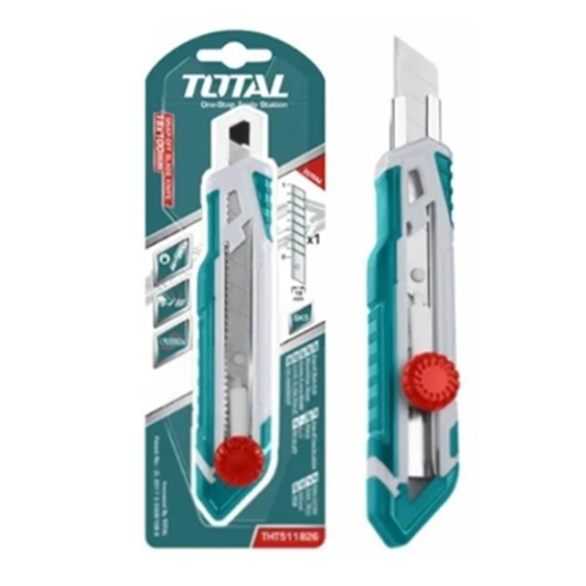 TOTAL TOOLS - Corta Cartón Cuchillo Cartonero 18mm x 100mm