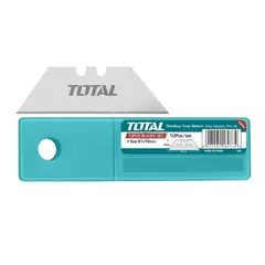 TOTAL TOOLS - 10x Repuesto Hoja Cuchillo Cartonero Retráctil