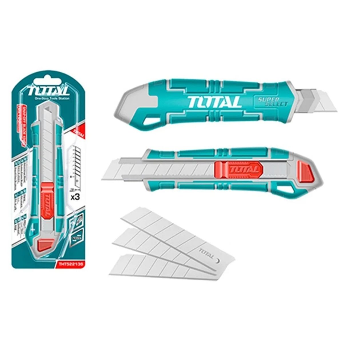 TOTAL TOOLS - Corta Cartón Cuchillo Cartonero 18mm x 100mm