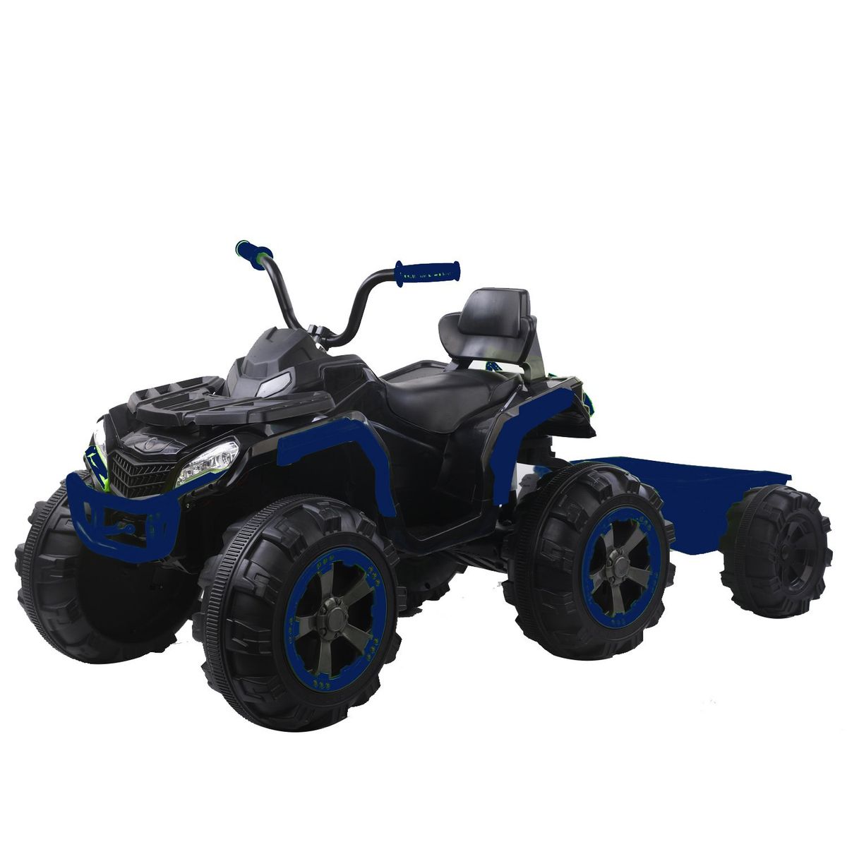 BEBESIT - Cuatrimoto a Batería Quad con Carro Azul Bebesit
