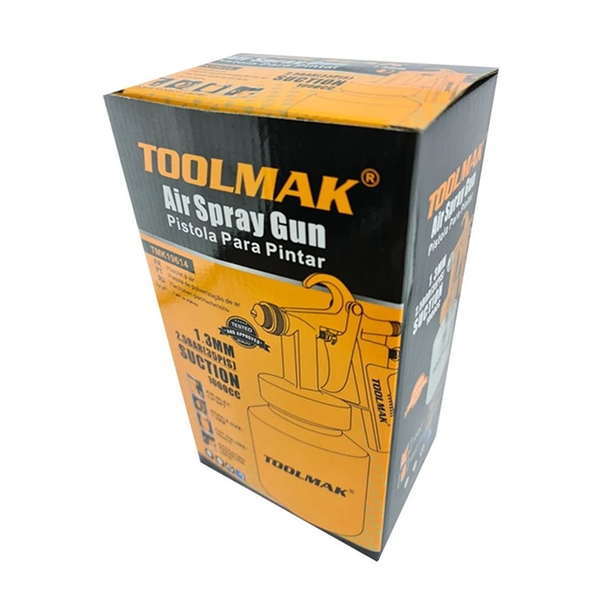 GENERICO - Pistola Rociadora Pulverizacion De Pintura 13mm Toolmak