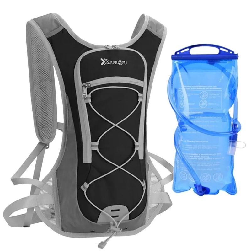 GENERICO - MOCHILA OUTDOOR CAMELBACK CON BOLSA DE AGUA NEGRO