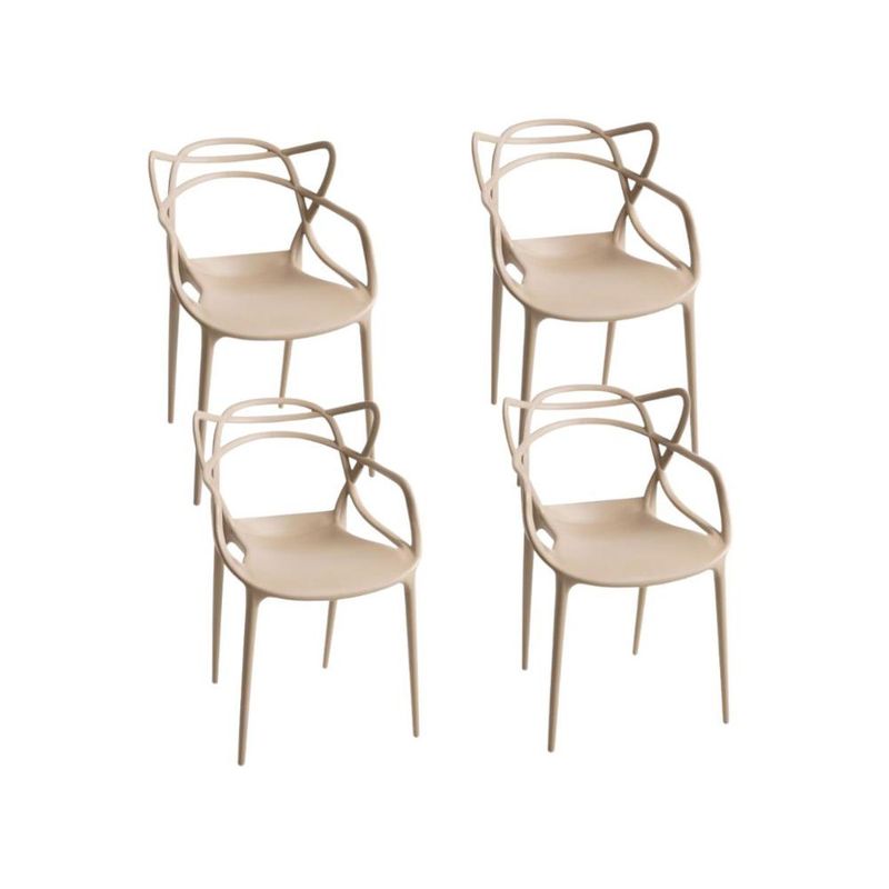 KLIK - Pack de 4 sillas de terraza o comedor Master - Beige KLIK