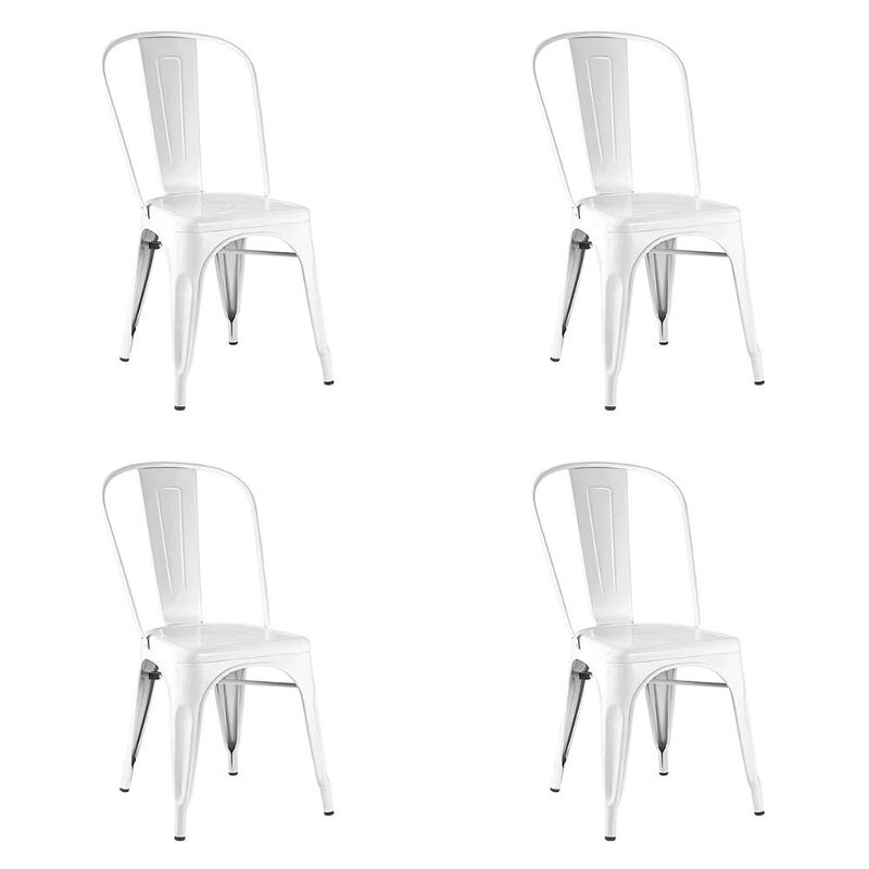 KLIK - Pack de 4 sillas Tolix Blancas KLIK