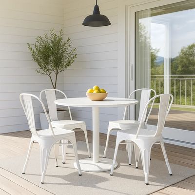 Imagen 2 del producto Pack de 4 sillas Tolix Blancas