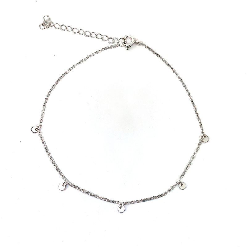ANDREA COGGIOLA JOYAS - Tobillera Ilana Plata Fina 925