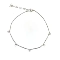 ANDREA COGGIOLA JOYAS - Tobillera Ilana Plata Fina 925