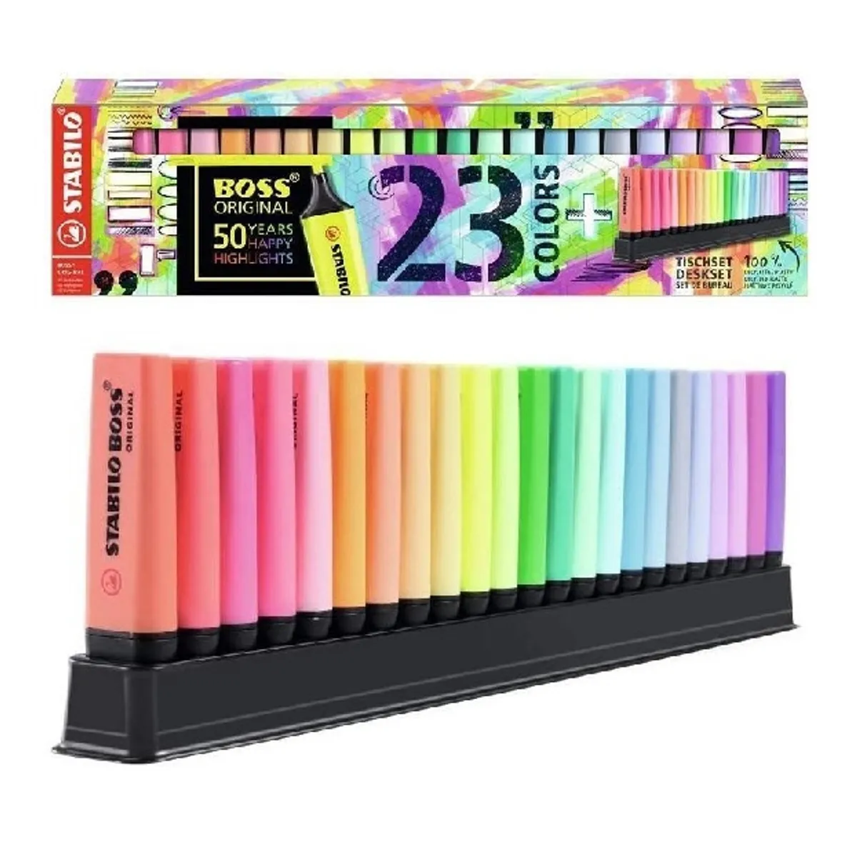 STABILO - Set 23 Destacadores Stabilo Boss Deskset