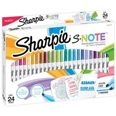 SHARPIE - Destacadores Note Set 24 Tonos Pasteles