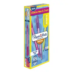 PAPER MATE - Bolígrafo Retráctil Inkjoy Punta Fina Surtido X12