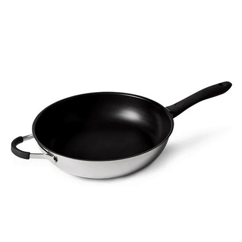 TCHIBO - Sartén Acero Inoxidable 28 cm Greblon Tchibo