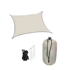 GENERICO - Toldo Vela Sombra Cuadrado 3x3 Metros Impermeable Parasol Beige