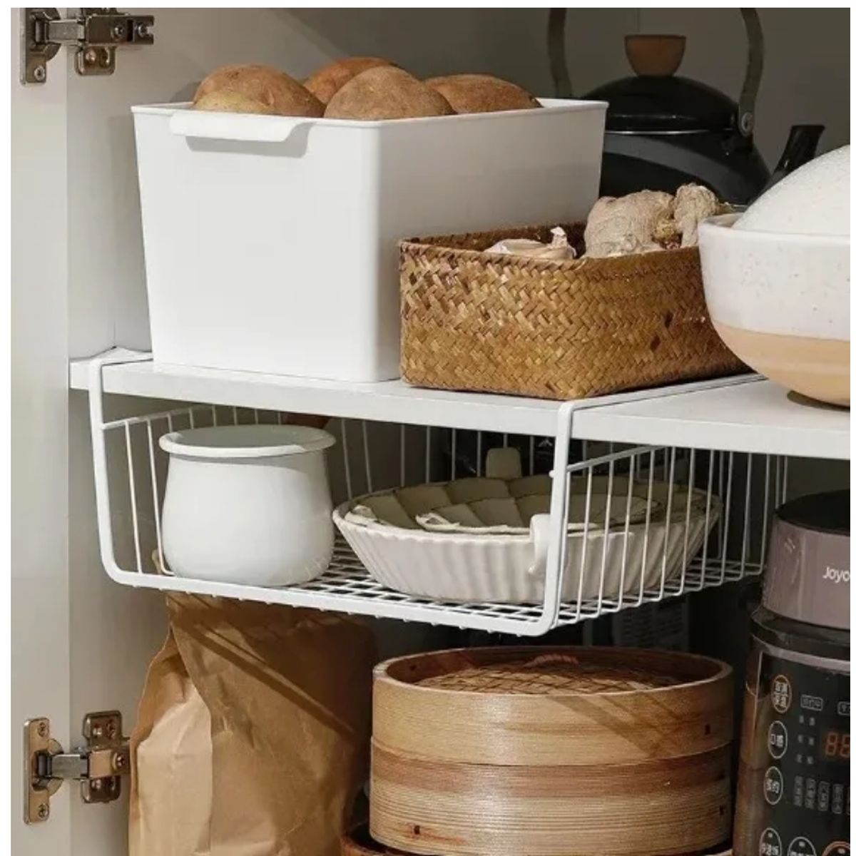 GENERICO - Canasto Estante Organizador Colgante Multiuso Repisa Armario