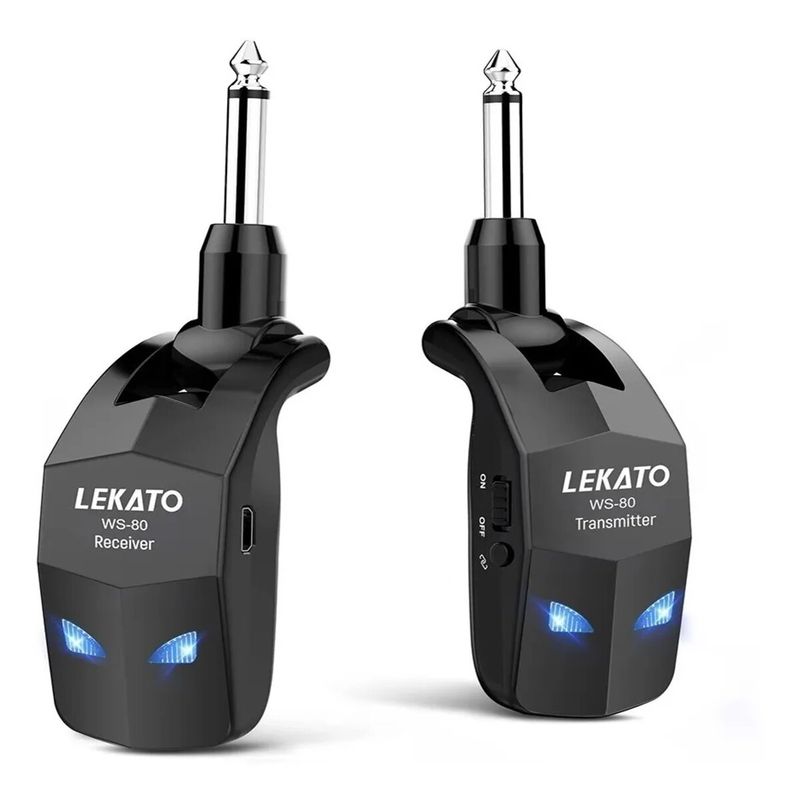 GENERICO - Receptor Transmisor Inalámbrico Lekato Ws-80 Uhf Guitarrabj