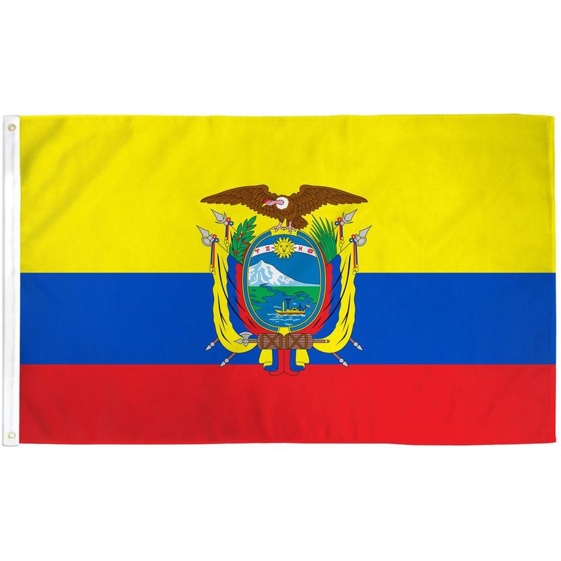 GENERICO - Bandera de Ecuador de 90cm x 60cm