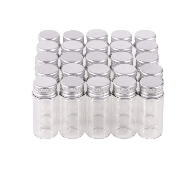 GENERICO - 12 Frascos Vidrio 22x40 mm Tapa Rosca 7 ml