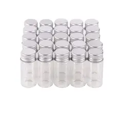 GENERICO - 12 Frascos Vidrio 22x40 mm Tapa Rosca 7 ml