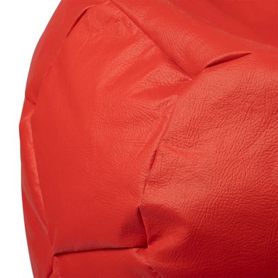 Imagen 2 del producto Pouf Pera Futbol Rojo Eco Cuero 80x80x80 cm Máxima Design